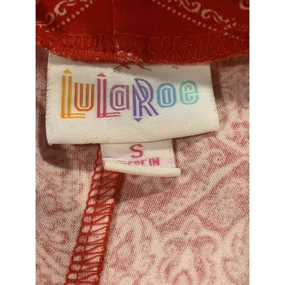 LuLaRoe Pullover Hoodie Red/White Simply Comfortable Size Small Activewear - Picture 9 of 9